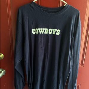 NFL Navy Blue 'COWBOYS' Long Sleeve men’s tee